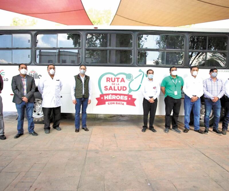 La Ruta de la Salud busca apoyar al personal médico que participa en la atención de enfermos con coronavirus en Saltillo, dice el alcalde. Foto: Especial