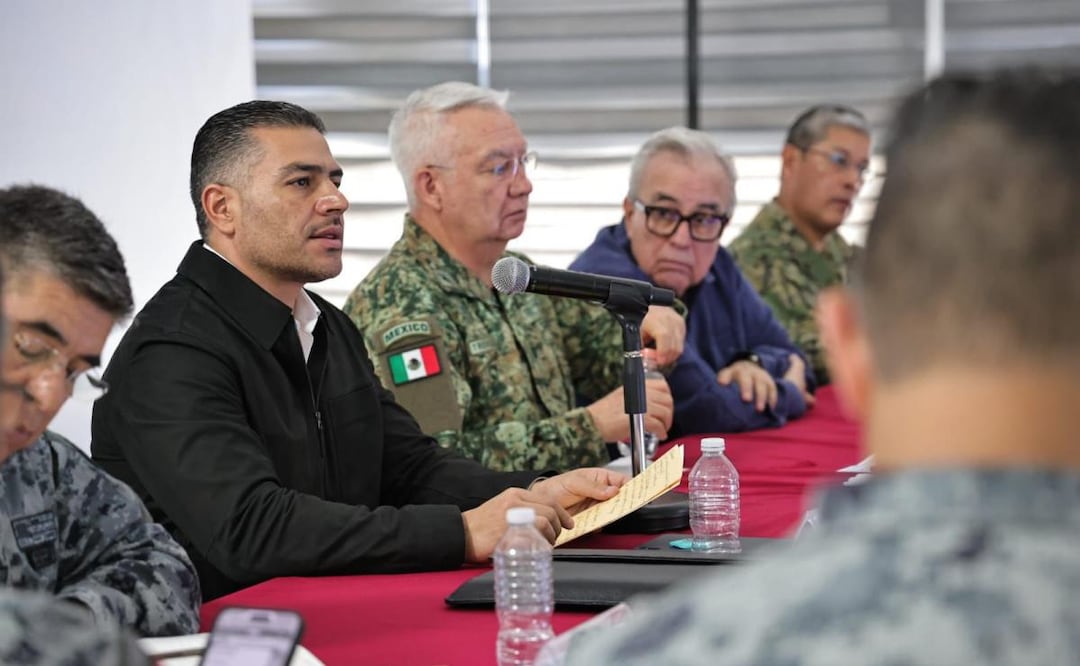 Gabinete de Seguridad se reúne con el gobernador de Sinaloa Rubén Rocha y académicos (16/04/2026). Foto: Especial
