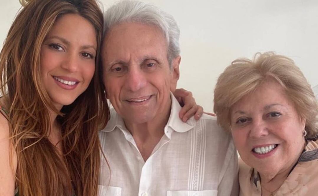 Shakira con sus padres. Instgaram Shakira.