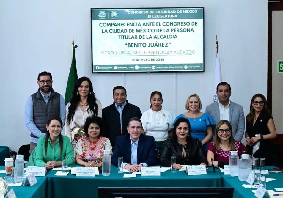El alcalde de Benito Juárez, Luis Mendoza, compareció ante diputadas y diputados del Congreso de la CDMX. Foto: Especial