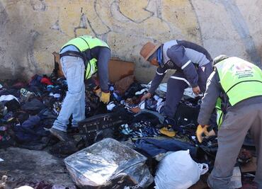 Desalojo y limpieza de campamento migrante en Chihuahua; 39 personas fueron aseguradas por el INM