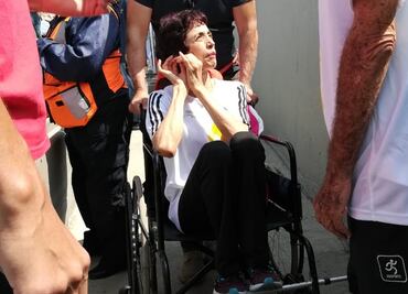 Enriqueta Basilio volvió a encender el pebetero cincuenta años después