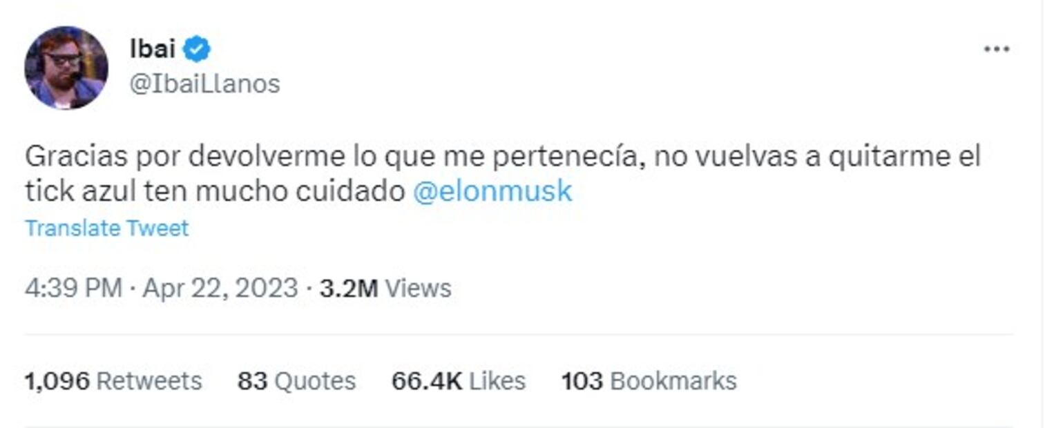 Foto: Captura de pantalla tomada de Twitter