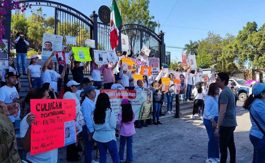 Familiares de desaparecidos marchan por la paz en Culiacán (09/03/2025). Foto: Especial
