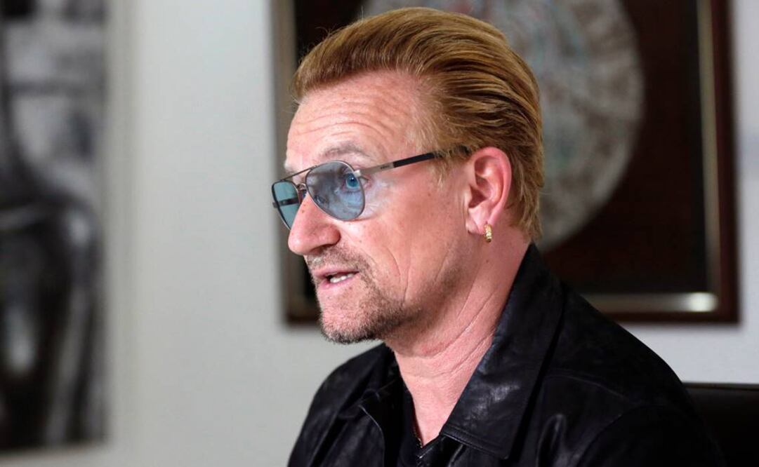 Bono estuvo en Italia para iniciar una gira europea y participar en un evento de Naciones Unidas para acabar con la hambruna mundial. (FOTO: AP)