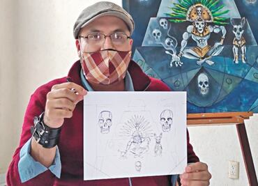 Mexican painter pays tribute to those who lost the battle against COVID-19