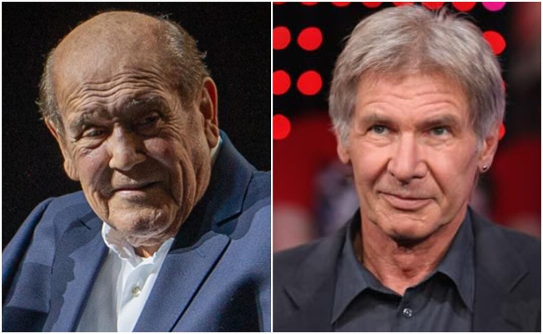 Leo Dan y Harrison Ford.