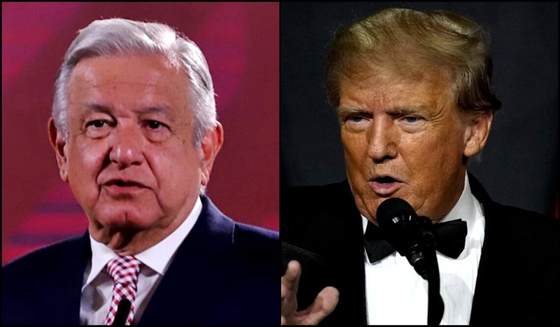 presidente Andrés Manuel López Obrador / expresidente de EU, Donald Trump. Foto: especial