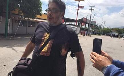 Chiapas: hieren a periodista durante choque de CNTE y policías