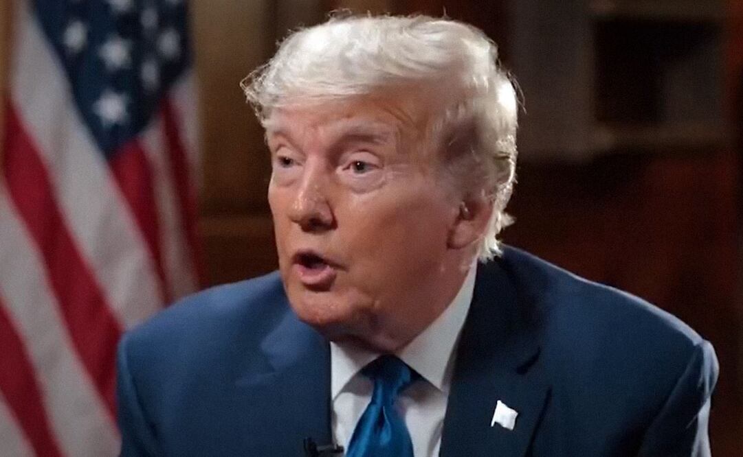 Donald Trump, exmandatario de Estados Unidos. Foto: Captura (Twitter de Tucker Carlson)