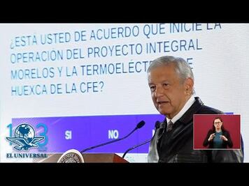 El 59.5% votó a favor de la termoeléctrica en Morelos: AMLO