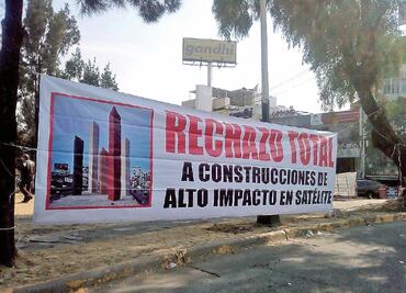 Protestan contra obra en Ciudad Satélite