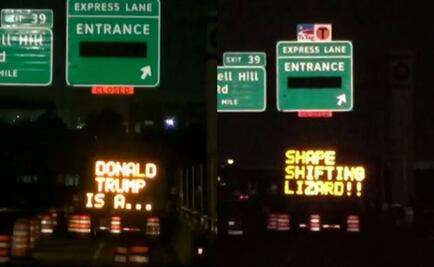 Insultan a Trump en letreros de autopista en Dallas