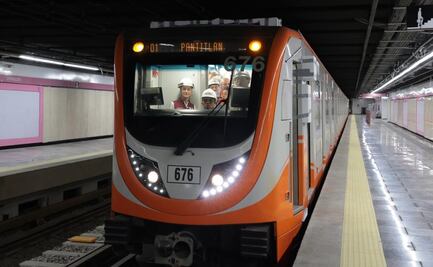 Sheinbaum supervisa pruebas de energización de vías y circulación de trenes en Línea 1 del Metro