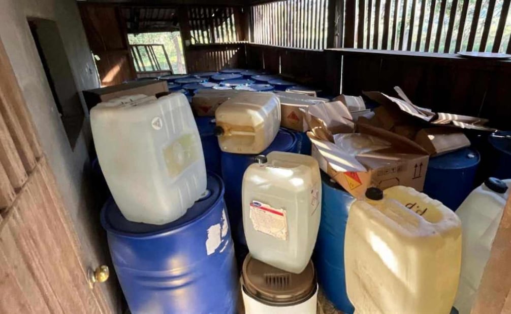 Semar desmantela en Guerrero laboratorio clandestino. Foto: Especial