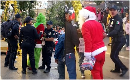 Santa Claus y “El Grinch” protagonizan épica pelea navideña; video se vuelve viral
