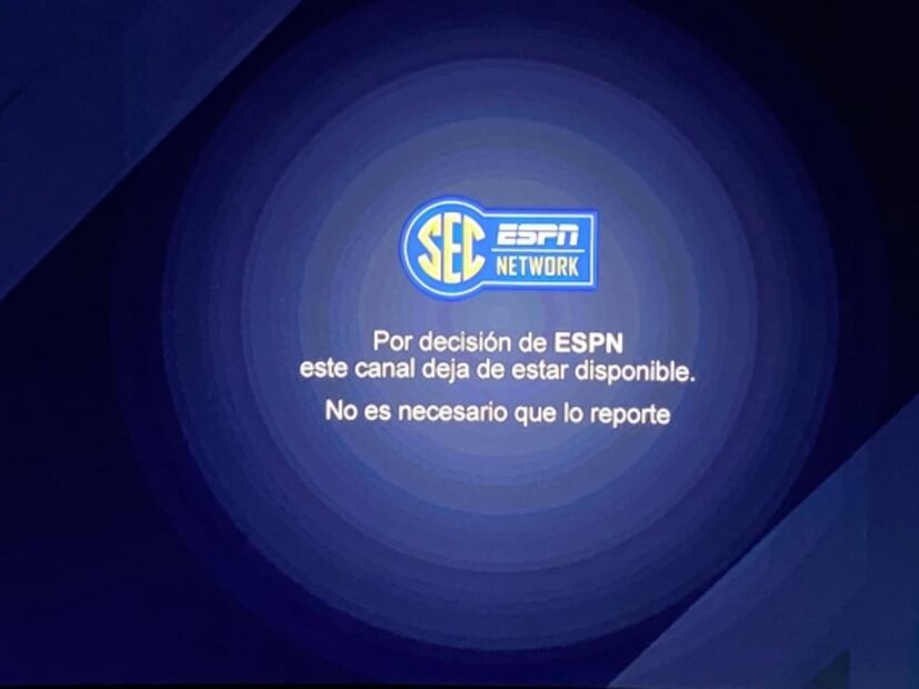 ESPN saca del aire dos canales