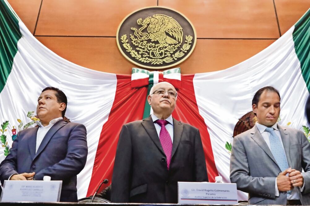 David Colmenares (centro), auditor Superior de la Federación, dijo que las guarderías presentaron deficiencias en requisitos de seguridad y calidad. Foto: LUCÍA GODÍNEZ. EL UNIVERSAL