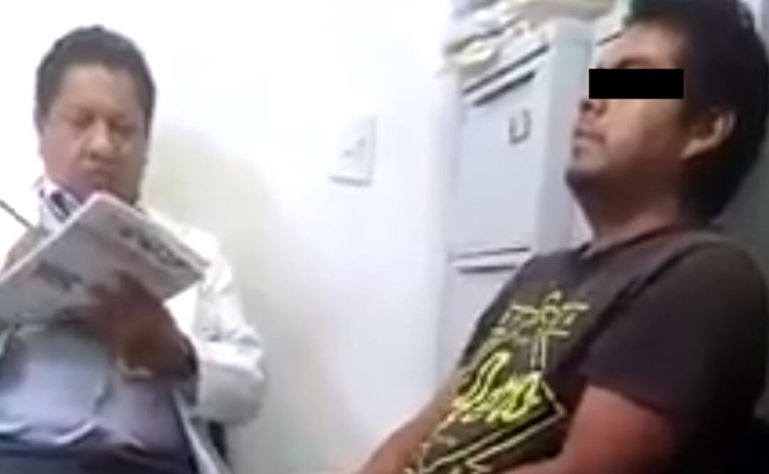 Interrogatorio a Juan Carlos, feminicida en Ecatepec. Foto: Captura de video