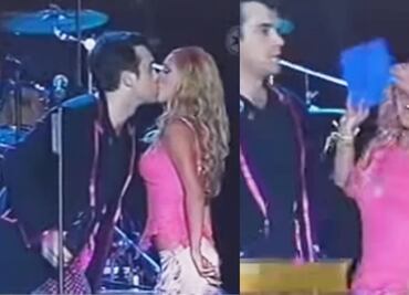 El día que Robbie Williams le robó un beso a Anahí