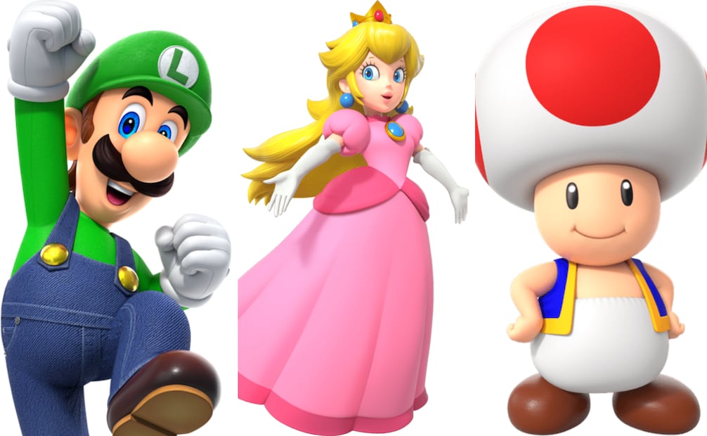 Luigi, Princess Peach y Toad. Foto: Nintendo