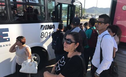 Paro de transporte público genera caos en Sonora