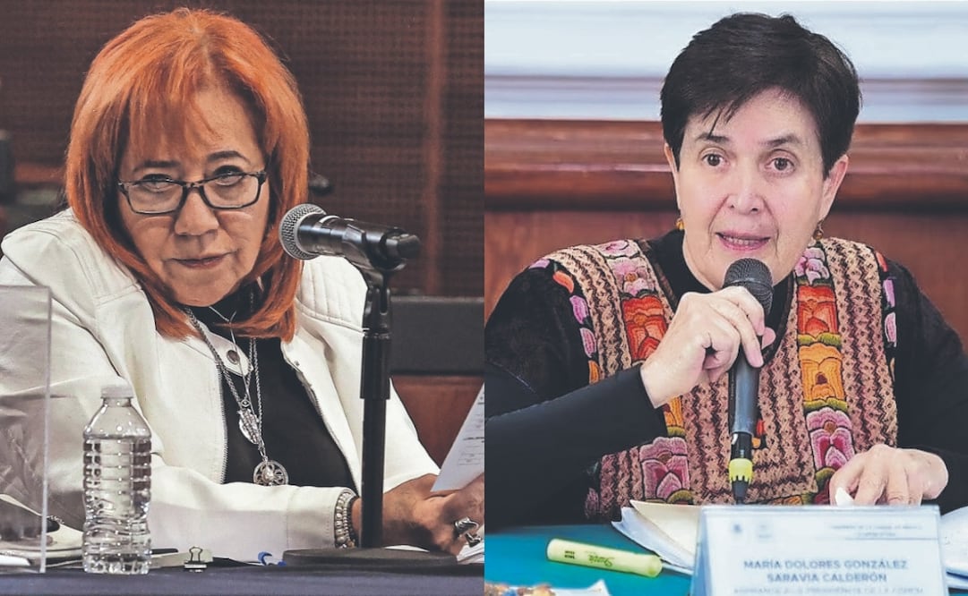 María del Rosario Piedra Ibarra, presidenta de la Comisión Nacional de los Derechos Humanos y María Dolores González Saravia, presidenta de la Comisión de Derechos Humanos de la Ciudad de México.