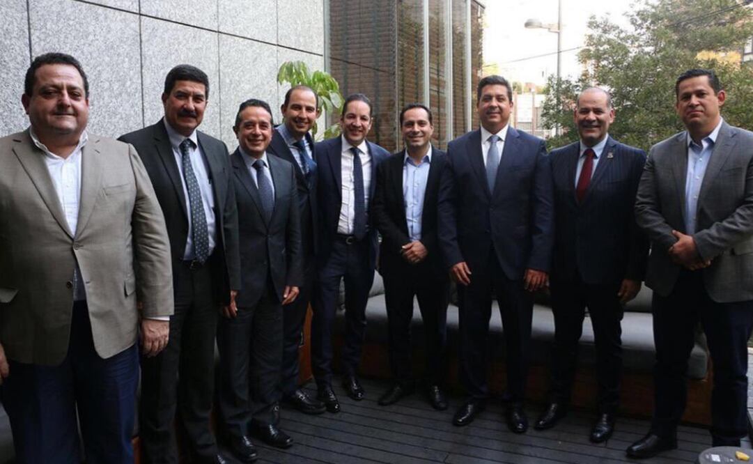 El pasado lunes, Orozco Sandoval asumió la presidencia de la Asociación de Gobernadores blanquiazul. Foto: Tomada de Twitter @GOAN_MX