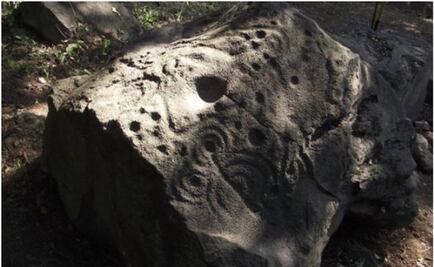 Petroglyph find in archeological site La Campana