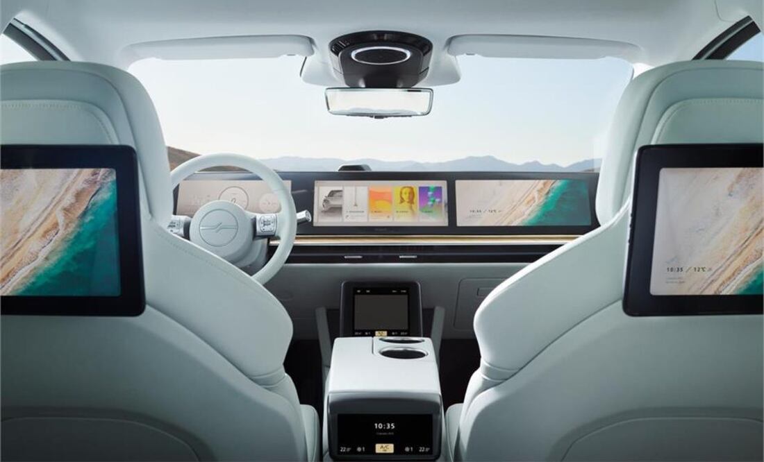 Los pasajeros podrán jugar y olvidarse del camino. Imagen: Sony