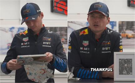 Max Verstappen recibe de regalo de Navidad cuadro de Checo Pérez; dedica emotivas palabras al mexicano