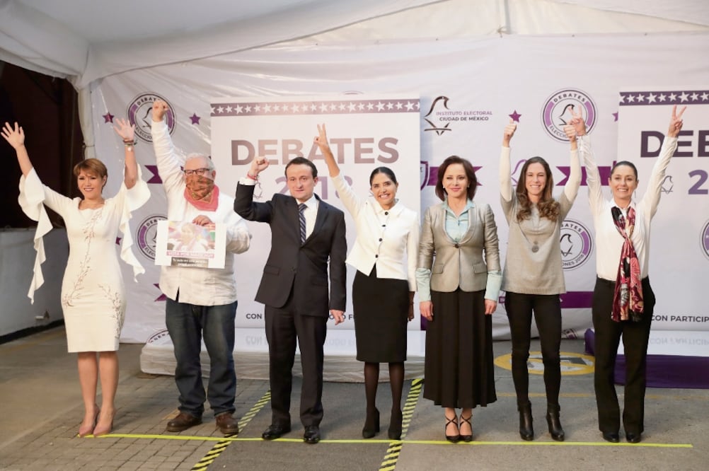 Los siete aspirantes a gobernar la Ciudad de México echaron mano de todo para convencer a los capitalinos y que les den su voto el próximo domingo 1 de julio (IVÁN STEPHENS. EL UNIVERSAL)