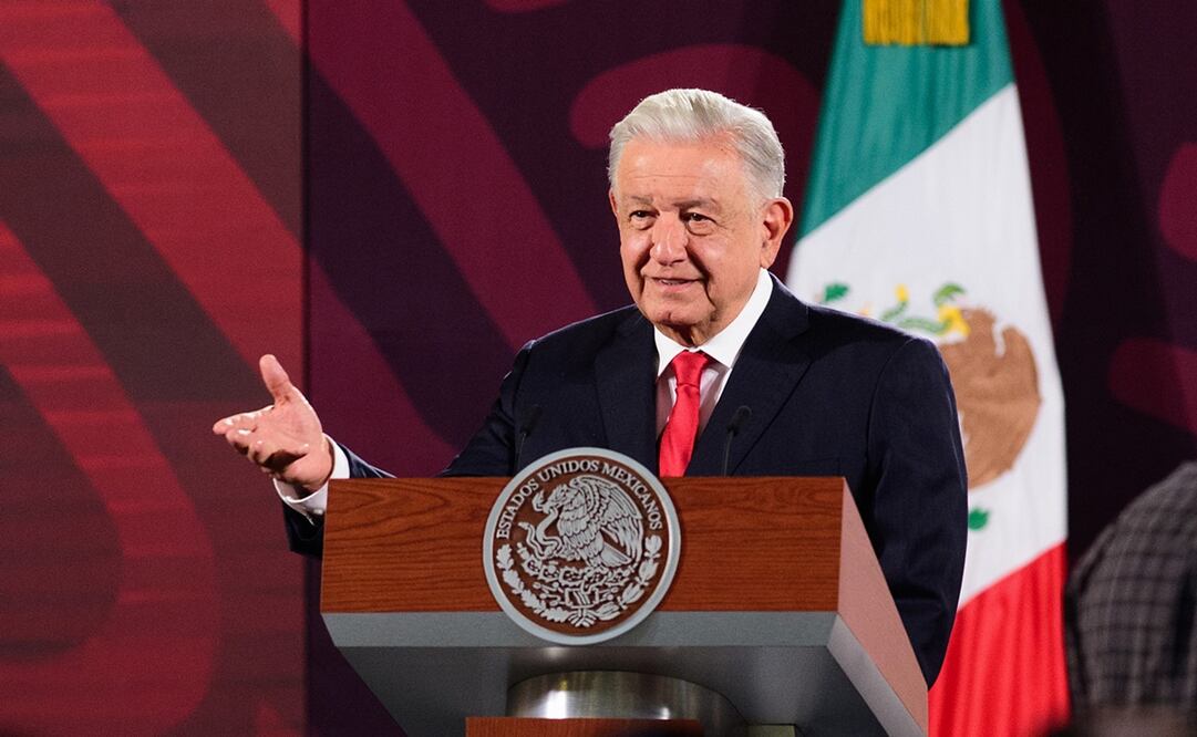 Conferencia de prensa de Andrés Manuel López Obrador. Foto: EFE