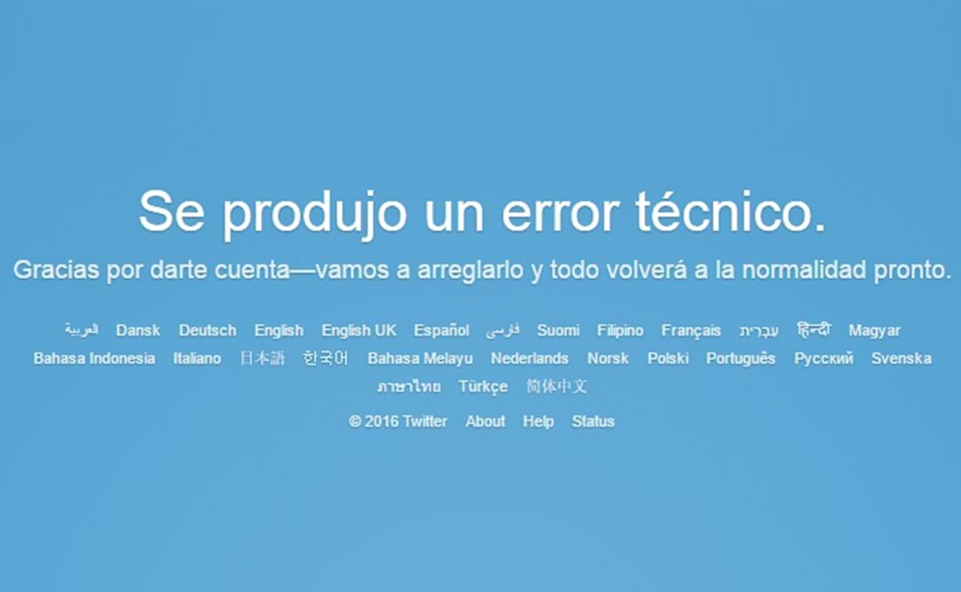Reporta Twitter fallas técnicas esta noche
