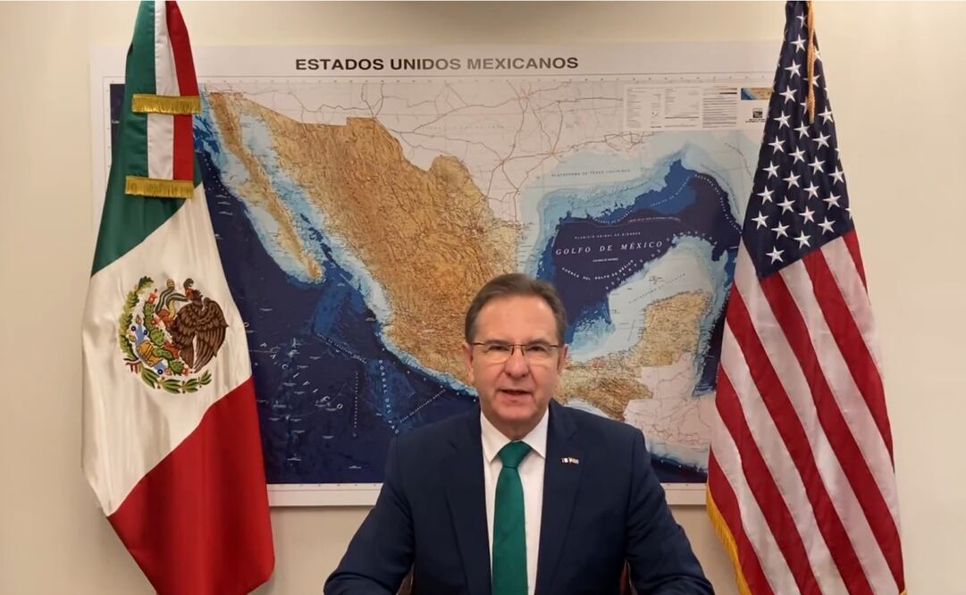 Esteban Moctezuma se mantiene al frente de la Embajada de México en EU. Foto: Captura de pantalla