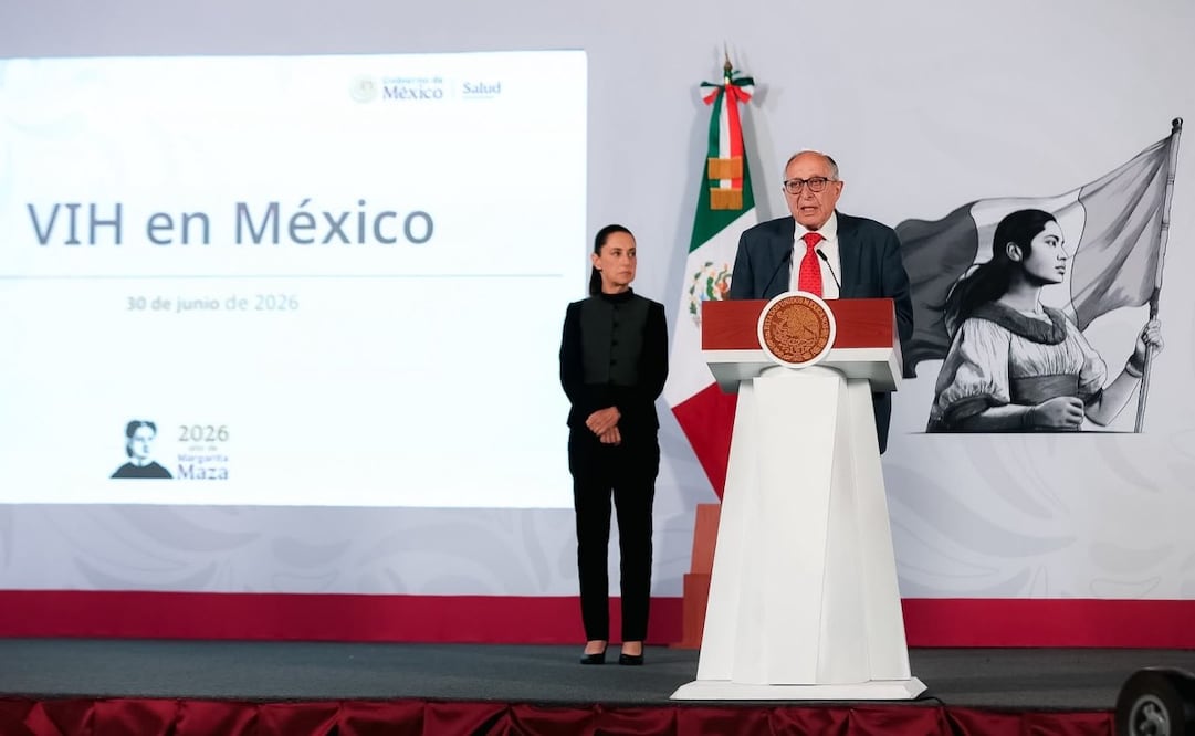 El secretario de Salud, David Kershenobich, en la “Mañanera del Pueblo” del 30 de junio de 2026 en Palacio Nacional. Foto: Osmar Alvarado/ EL UNIVERSAL