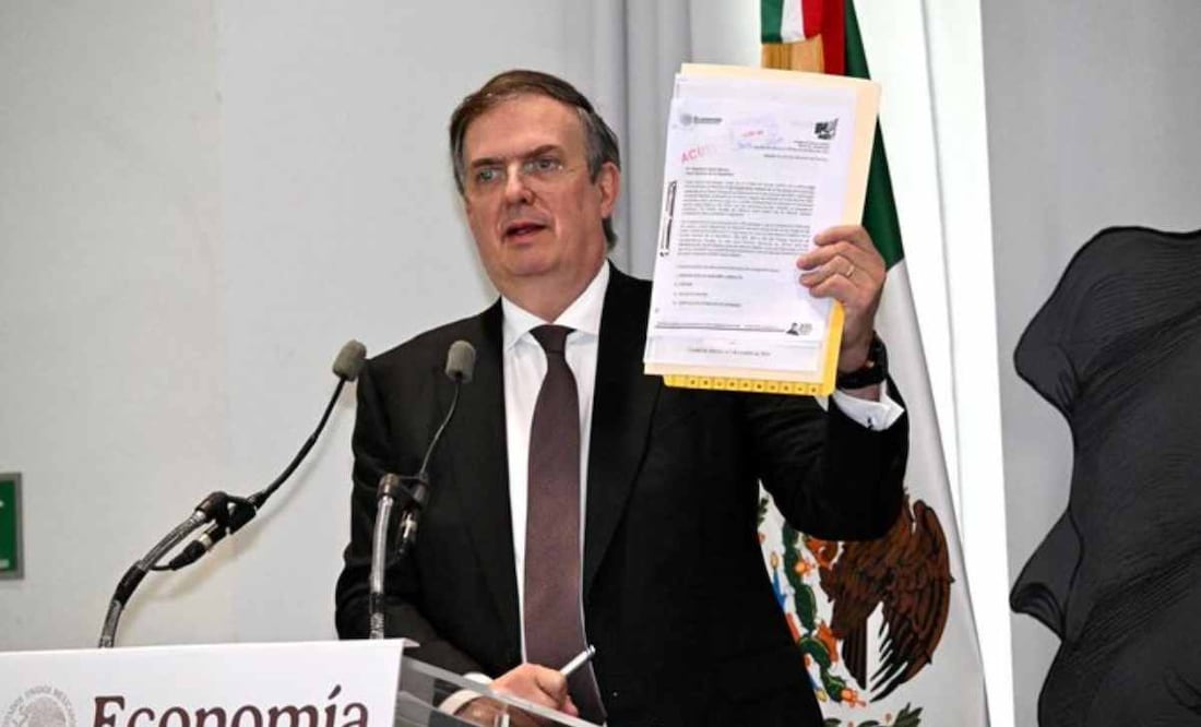 Ebrard presenta denuncia ante la FGR contra plaza Izazaga para extinción de dominio. Foto: X @m_ebrard