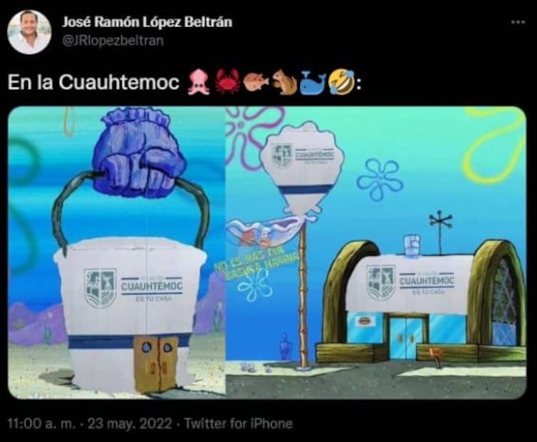 Hijo de AMLO critica con meme política de rótulos de Sandra Cuevas, alcaldesa de la Cuauhtémoc