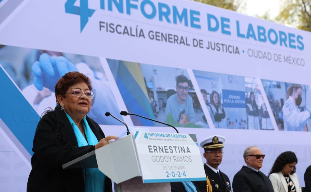 Cuarto informe de labores de la fiscal capitalina, Ernestina Godoy en el altar a la patria del bosque de Chapultepec. FOTO: DIEGO SIMÓN SÁNCHEZ/EL UNIVERSAL