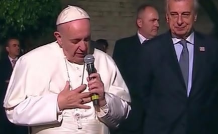 Pope ventures of Vatican's embassy to greet the faithful