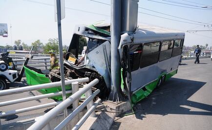 Choque de micro deja 3 lesionados en Taxqueña