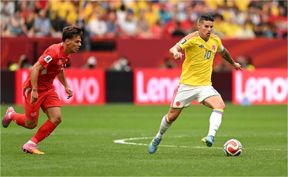 FOTO: AP COLOMBIA VS SUIZA