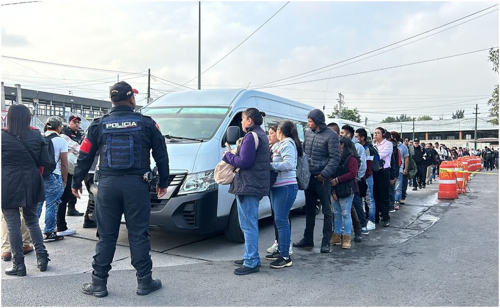 Paradero en Pantitlán. Foto: Ivan Montaño / EL UNIVERSAL