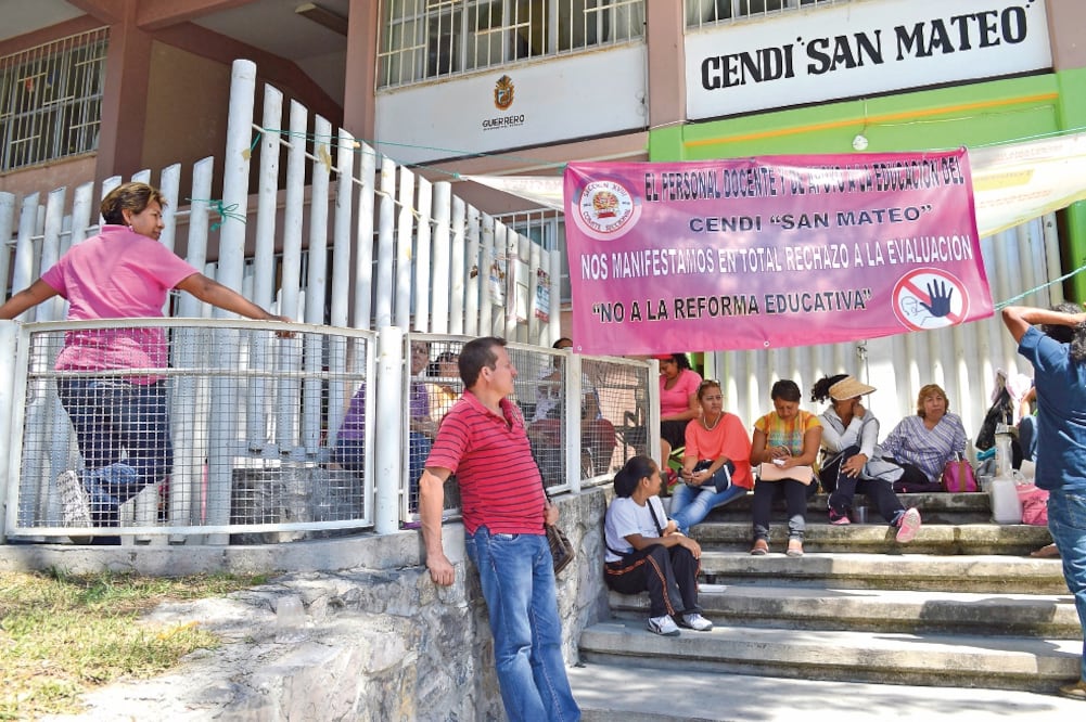 En algunas escuelas de Chilpancingo, Guerrero, se observó la influencia de la CETEG contra la reforma educativa (DASSAEV TÉLLEZ. EL UNIVERSAL)