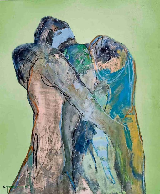 Massiel evoca recuerdos de su infancia en Acapulco, así como personajes cabizbajos. Foto: Héctor Massiel