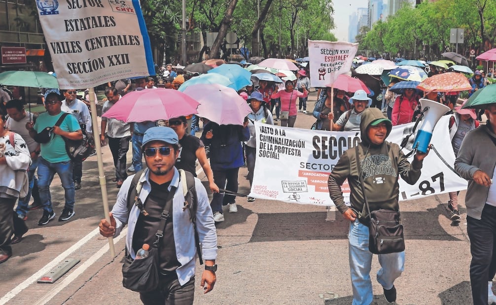Las movilizaciones y el plantón en el Centro Histórico de la CDMX dieron como resultado diversos compromisos del gobierno con la CNTE. Foto: Archivo/ EL UNIVERSAL
