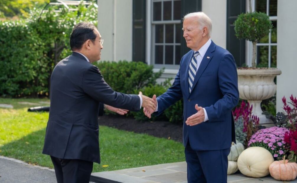 Joe Biden junto al primer ministro de Japón, Fumio Kishida. Foto: Instagram potus