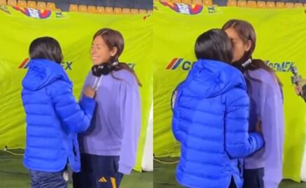 Ceci Santiago y Alison González protagonizan tierno beso previo a la final de Tigres y América