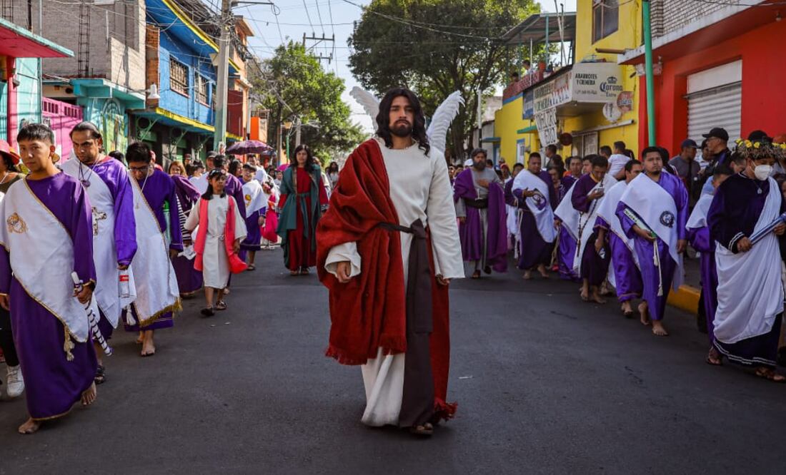 En Iztapalapa se espera una asistencia de 2 millones de personas que acudirán a presenciar la representación 182 de la Pasión, Muerte y Resurrección de Cristo. Foto: Archivo EL UNIVERSAL