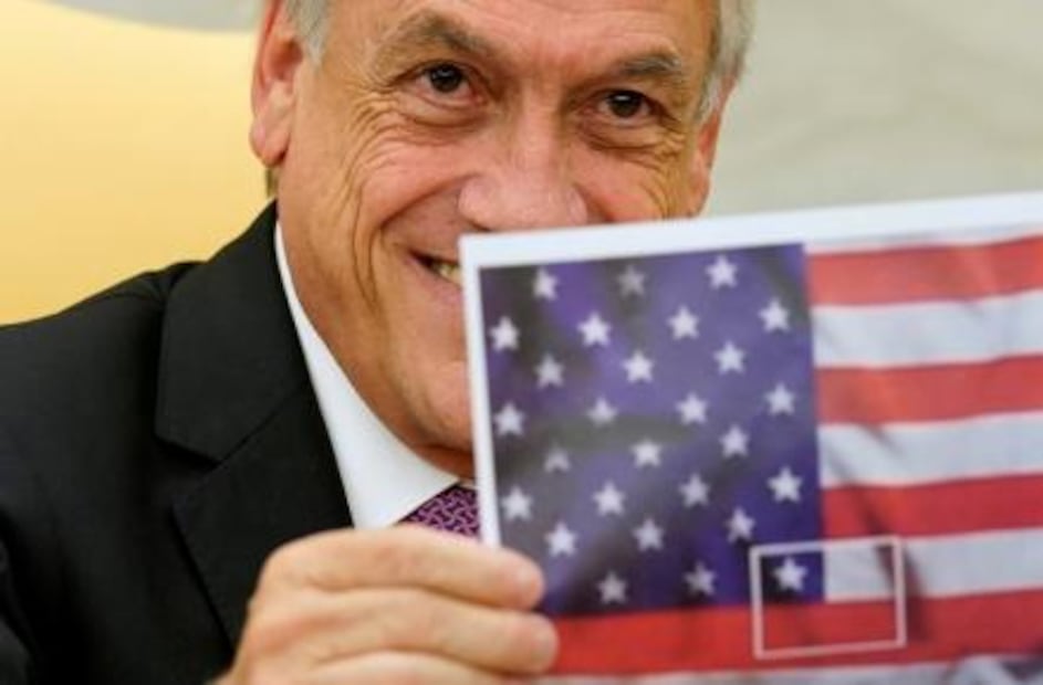 Entre cumplidos, Trump se reúne con Sebastián Piñera en Washington